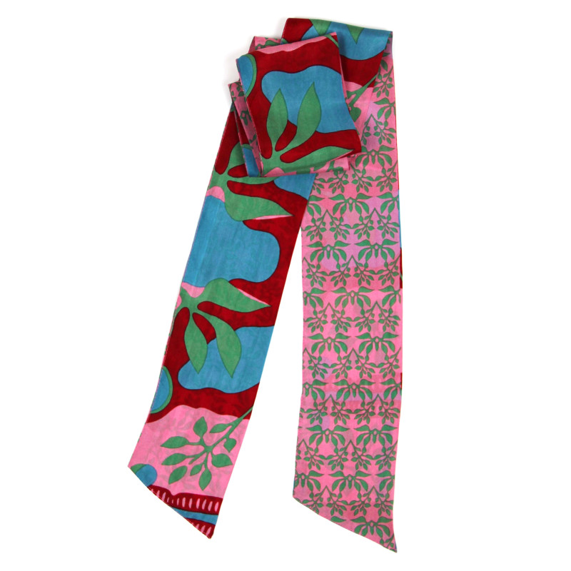 Les Belles Vagabondes - Seidenschal Bandeau Ivy kaki