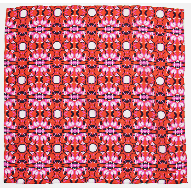 Les Belles Vagabondes - Seidentuch Mini Ephemere fuchsia