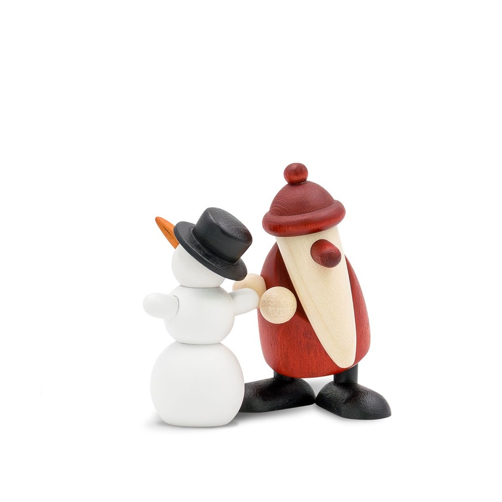 Köhler - Miniaturset 10 - Weihnachtsmann mit Schneemann