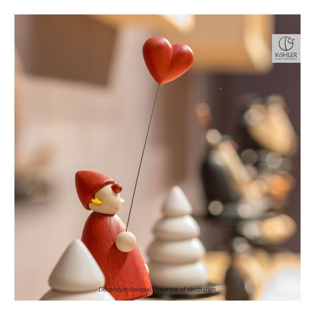Köhler - Weihnachtsfrau mit Herzballon, klein