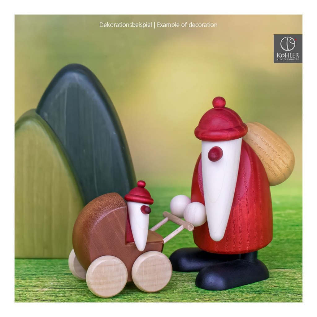 Köhler - Weihnachtsfrau mit Kinderwagen, klein