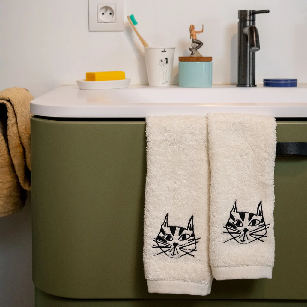 Helen B - Gästehandtuch *cat* 2er Set (guest towel)