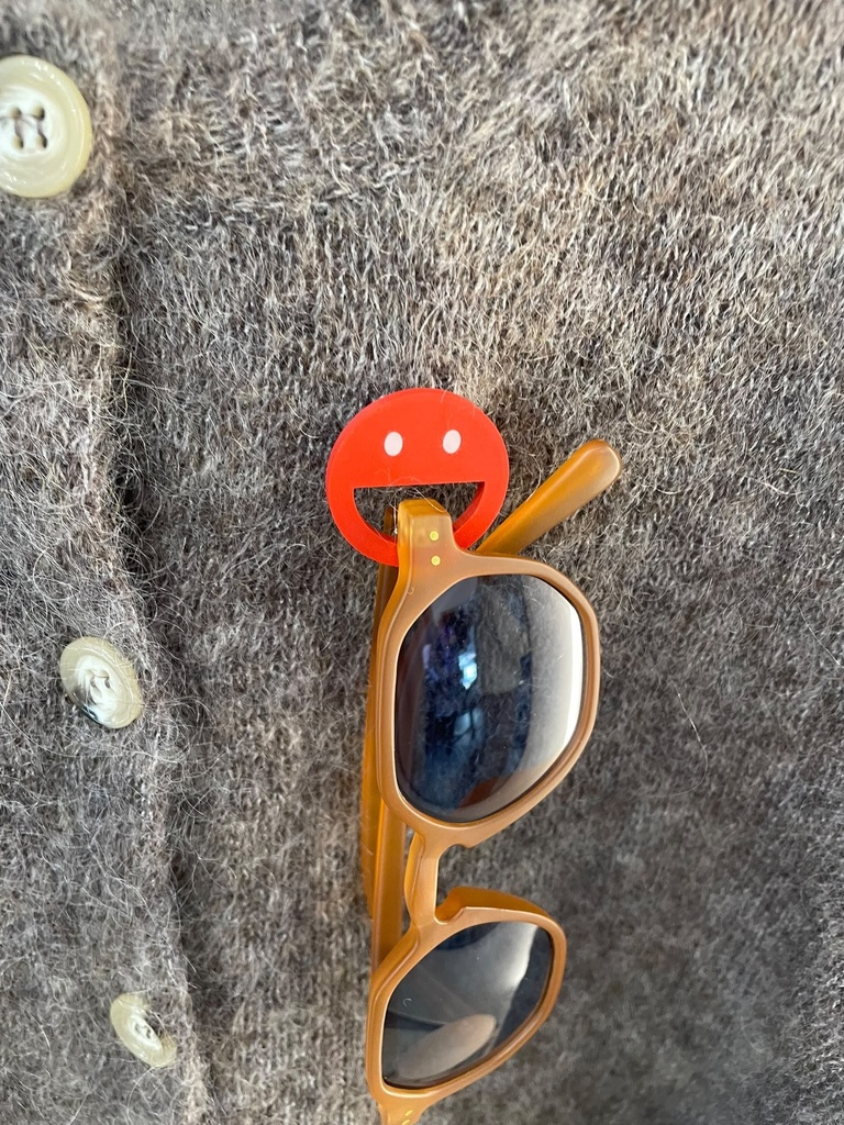 Knallkorall - Pin - Smiley - Mandarine