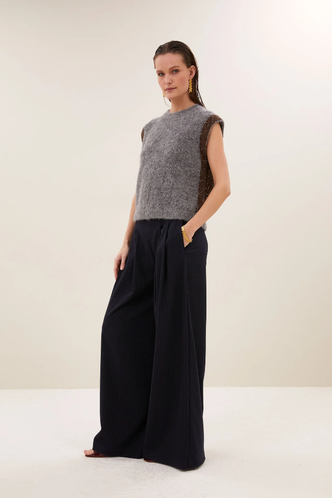 By Bar - Sef Sparkle Stripe Pants - 856 midnight
