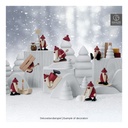 Köhler - Miniaturset 4 - Weihnachtsmann mit Schippe, 2 Winterbäume