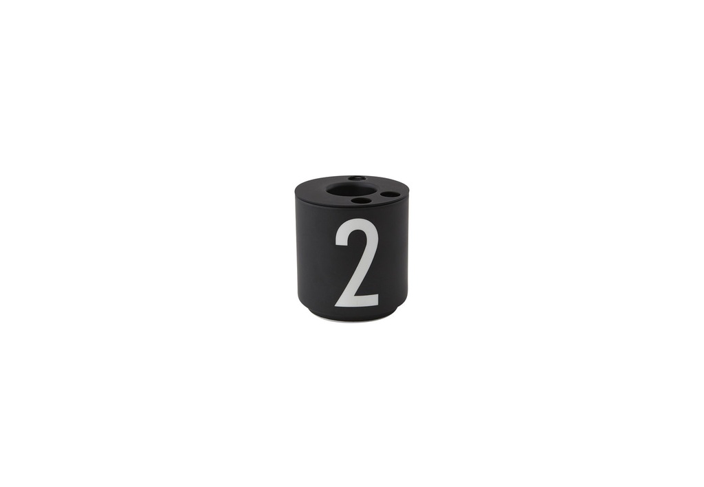 Design Letters - Set Mini Cups 1234 black