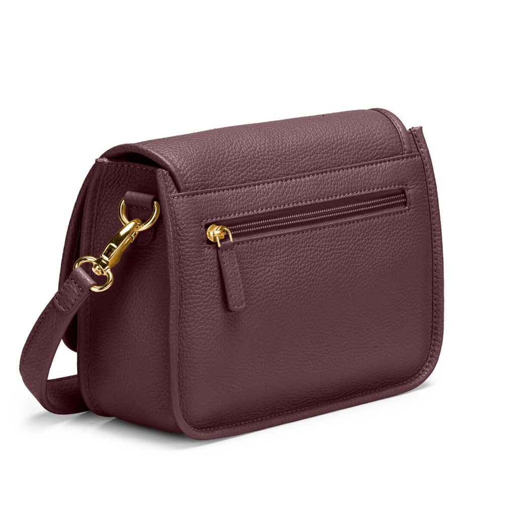 ELLA ZIP | genarbt | beere | gold