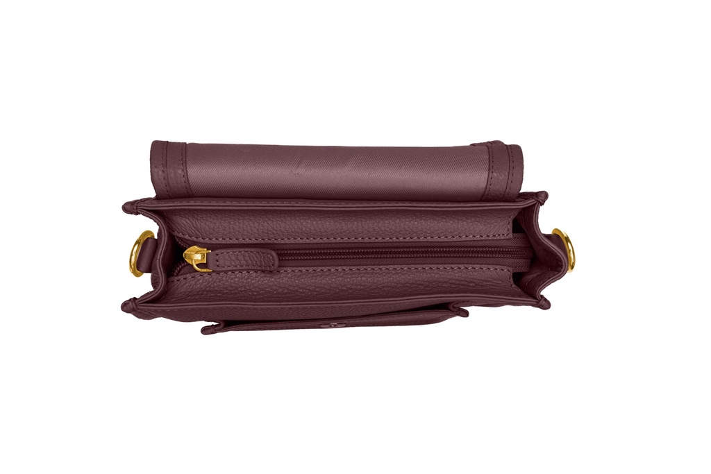 ELLA ZIP | genarbt | beere | gold