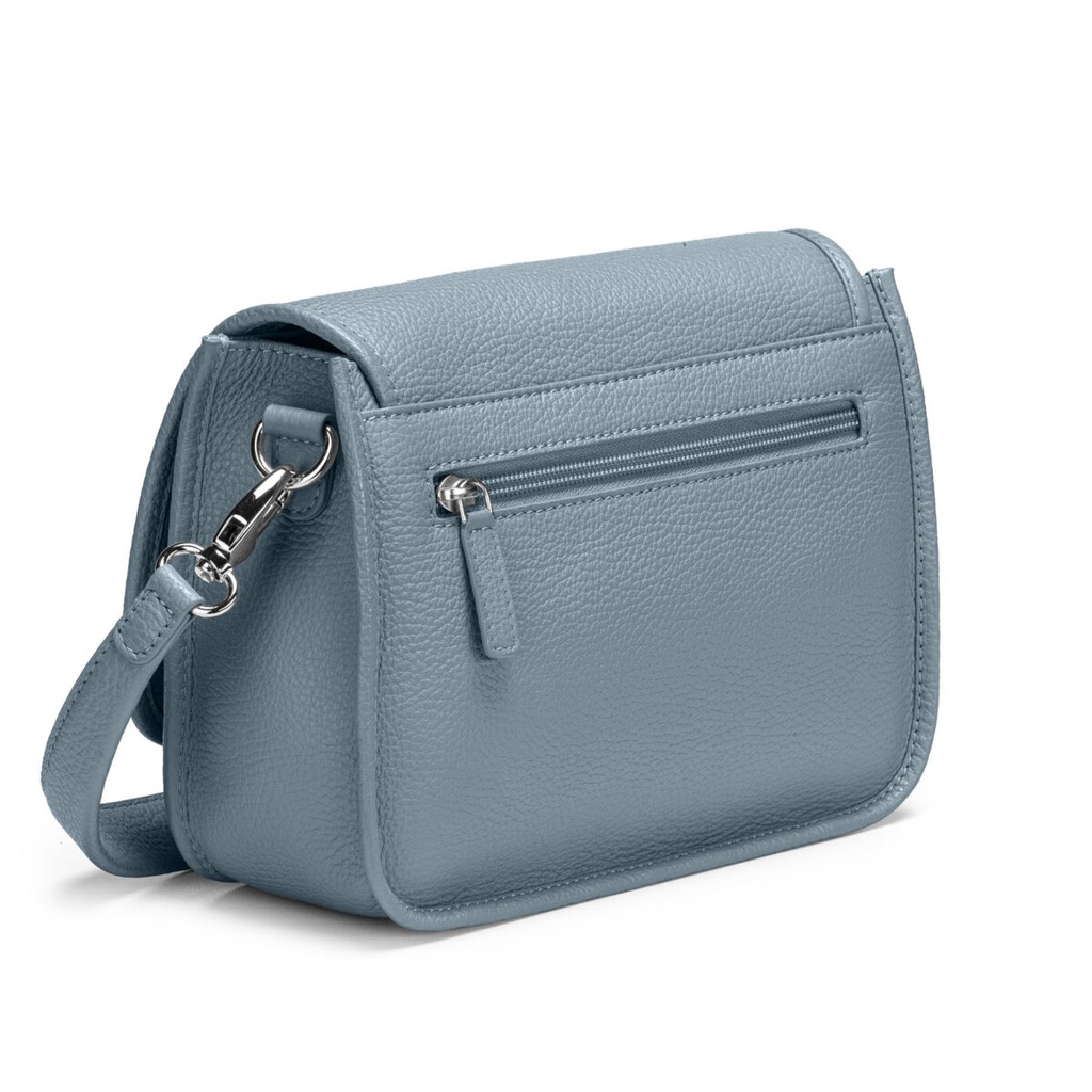 ELLA ZIP | genarbt | friesenblau  | silber