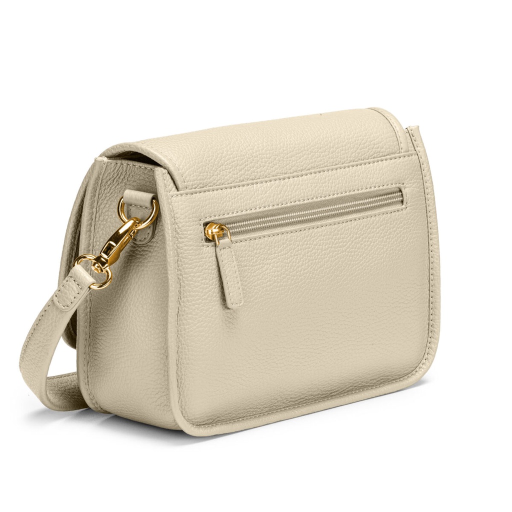 ELLA ZIP | genarbt | sand | gold