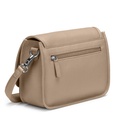 ELLA ZIP | genarbt | taupe | silber