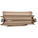 ELLA ZIP | genarbt | taupe | silber