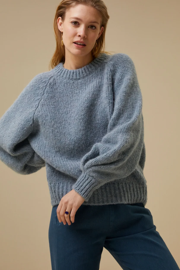 By Bar - Lucia pullover - 611 steel blue