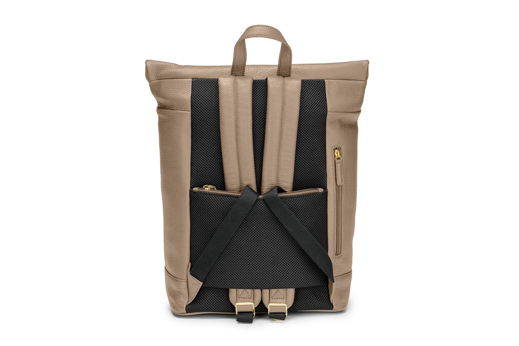 FIETE | taupe | gold | genarbt