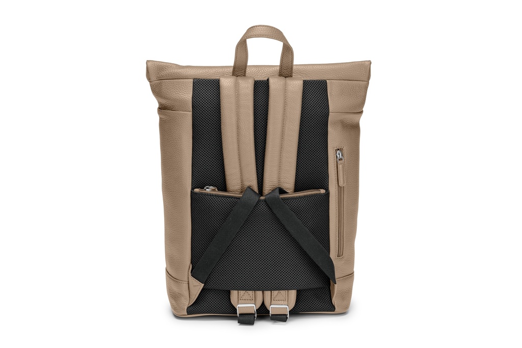 FIETE | taupe | silber | genarbt