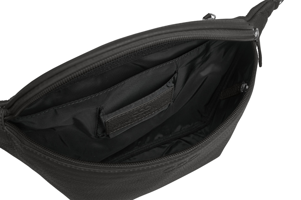 GASSI MAXI KIM | schwarz | silber | genarbt
