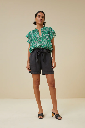 By Bar - June Linen Short - 861 Jet Black