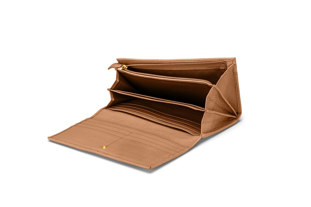 JYTTE | karamell | gold | genarbt