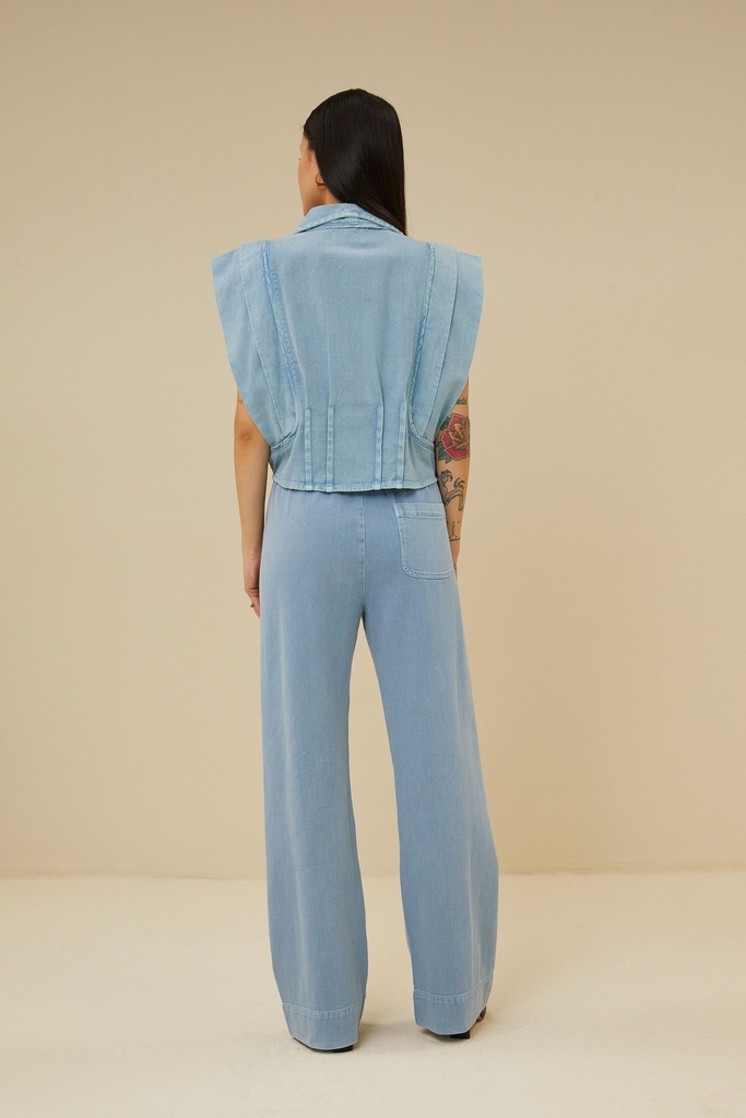 By bar - jane sleeveless denim jacket