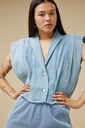 By bar - jane sleeveless denim jacket