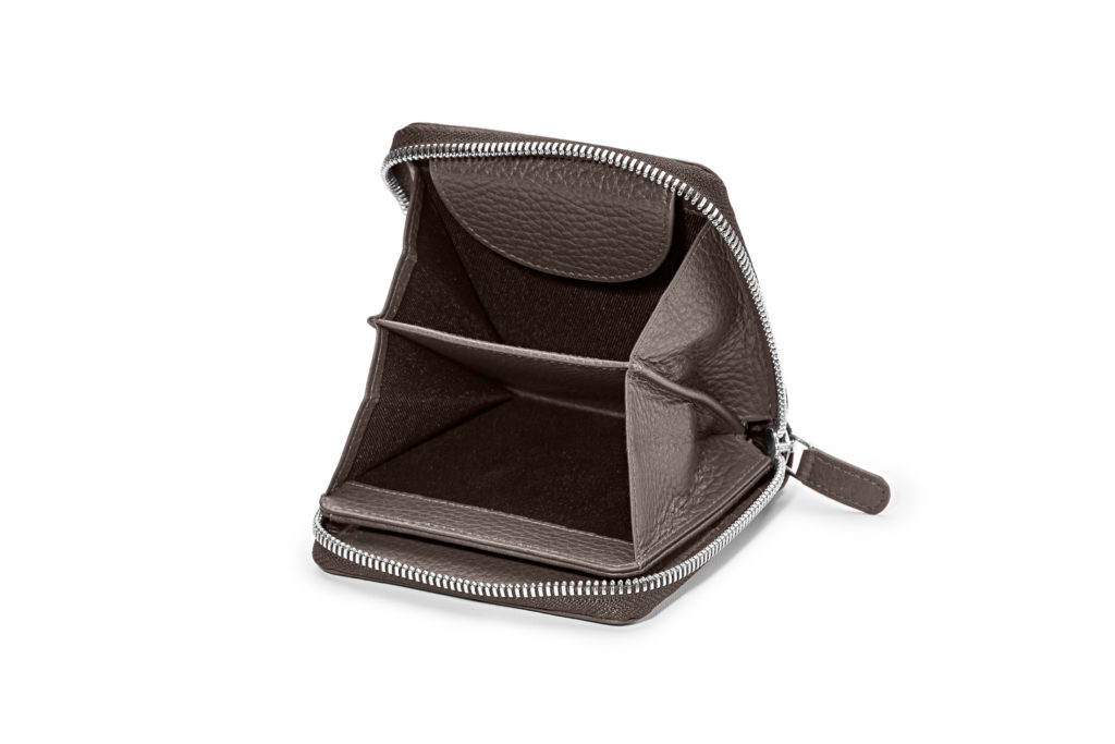 LILLE soft | dunkelbraun | silber | genarbt