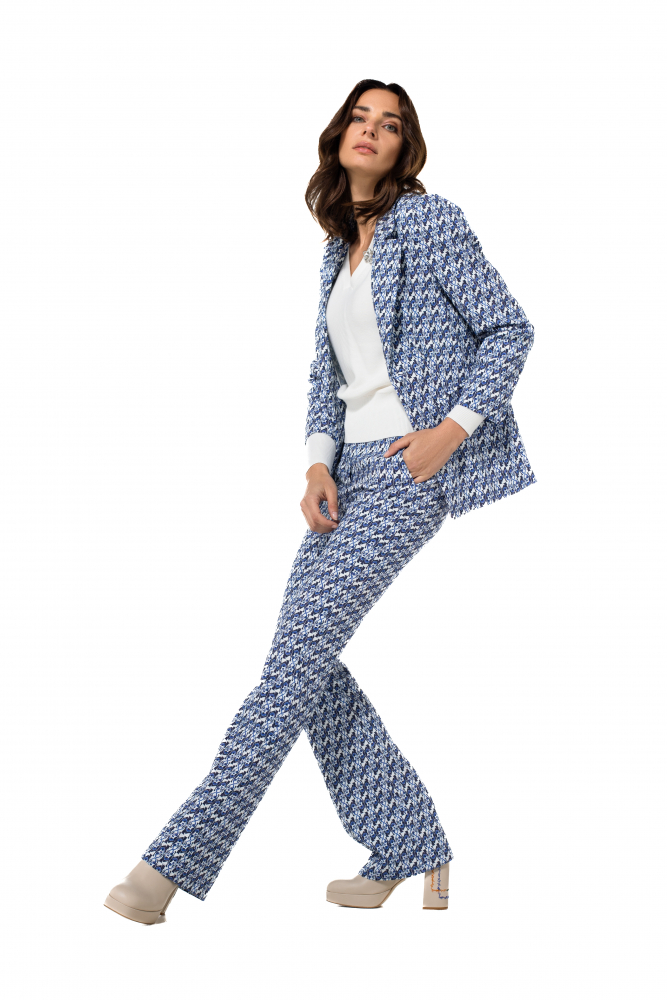 Caroline Biss - COMFORTABLE PANTS, BOOTCUT, NORMAL WAIST, POP ART PRINT Multi Color - 1550-29