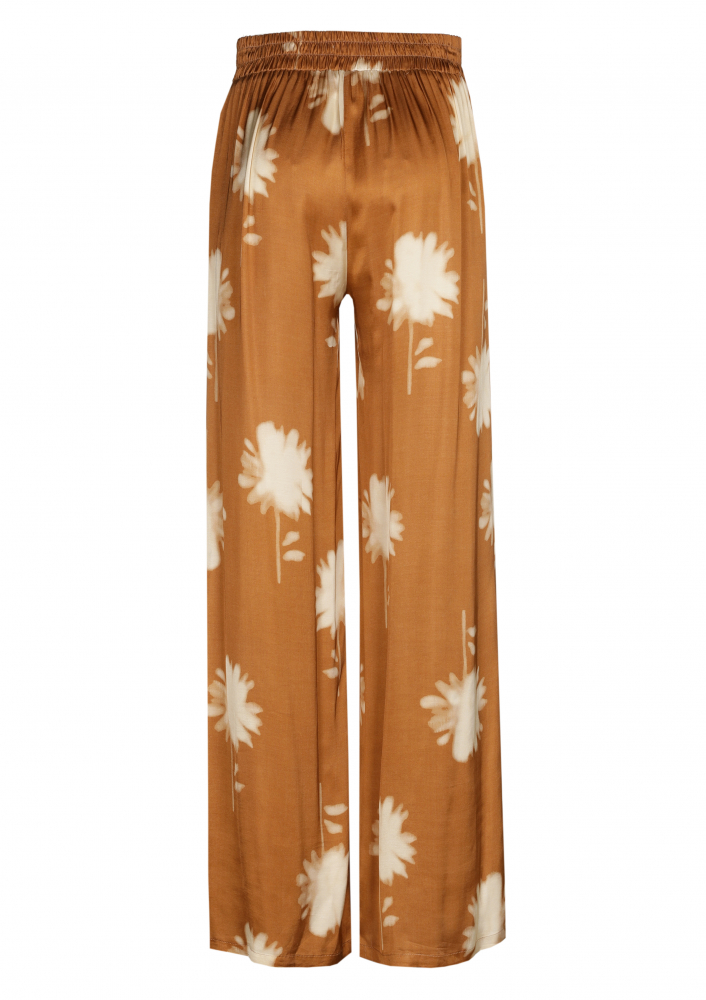 Caroline Biss - LOOSE-FITTING SHINY PANTS, STRAIGHT LEG, NORMAL WAIST cinnamon - 1576-32