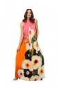 Caroline Biss - Loose-fitting festive long dress Multi Color - 1138-69