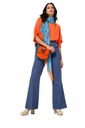 Caroline Biss - Schal orange turquoise multi - 1006-29