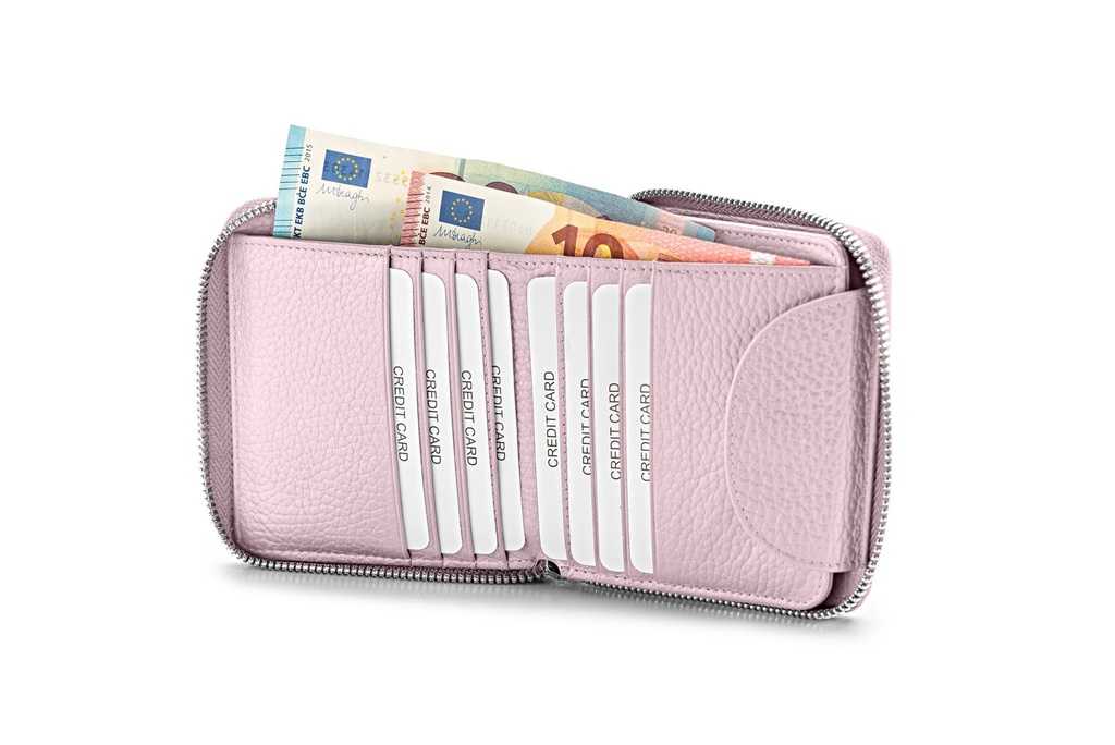 LILLE soft | flieder | silber | genarbt