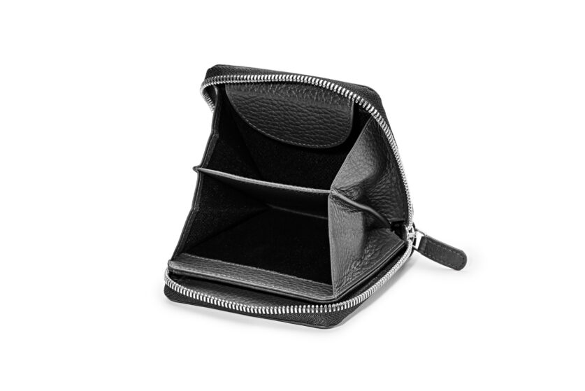 LILLE soft | schwarz | silber | genarbt