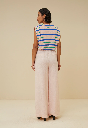 By bar - Diede Fresh Stripe Top - 388 fresh rose
