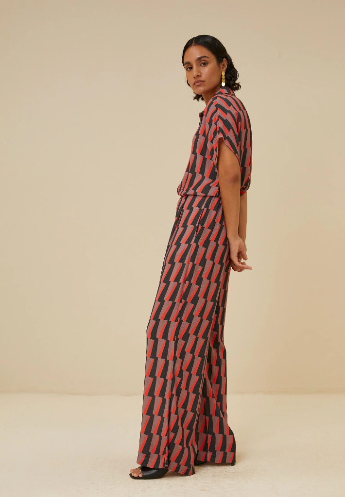 By bar - Karly Thunder Blouse - 331 thunder print