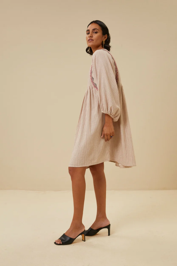 By bar - Philou Handloom Dress - 762 bricks