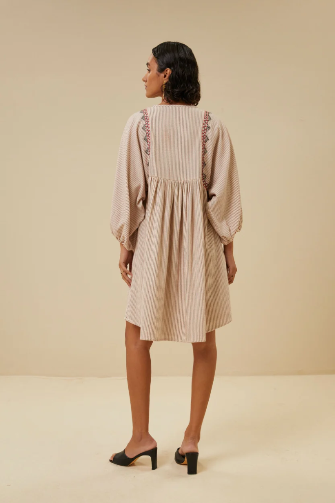 By bar - Philou Handloom Dress - 762 bricks