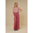 By bar - Thelma Big V Stripe Top - 244 raspberry