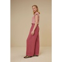 By bar - Thelma Big V Stripe Top - 244 raspberry
