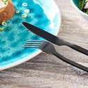 Werner Voss - S/4 tlg. Besteck Black Cutlery, schwarz matt, Edelstahl 18/1