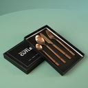 Werner Voss - S/4 tlg. Besteck Copper Cutlery, kupfer matt, Edelstahl 18/1