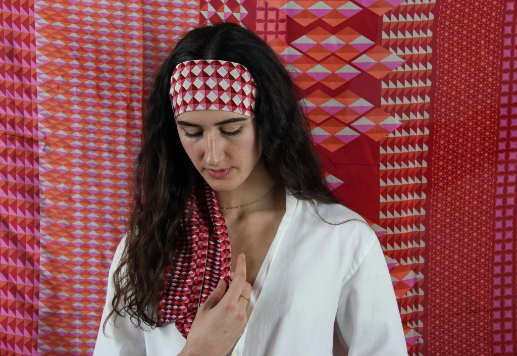 Les Belles Vagabondes - Bandeau Berlingot Rouge