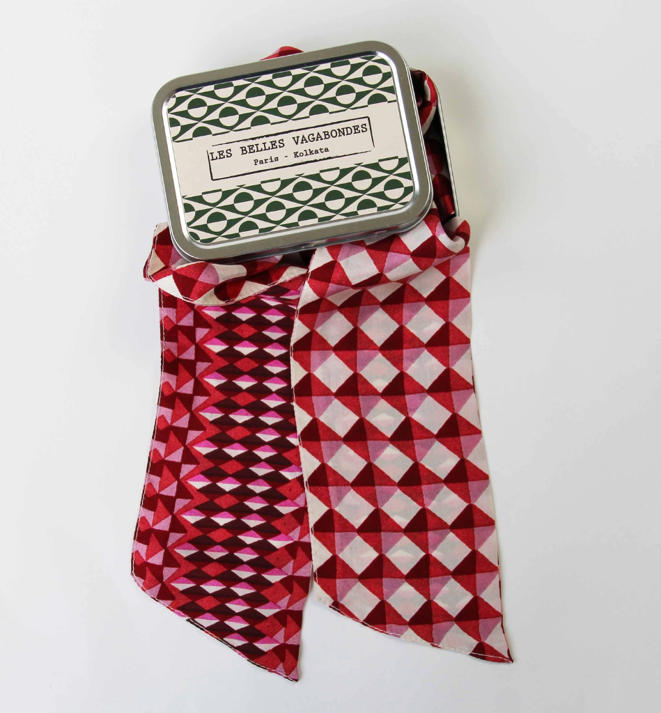 Les Belles Vagabondes - Bandeau Berlingot Rouge