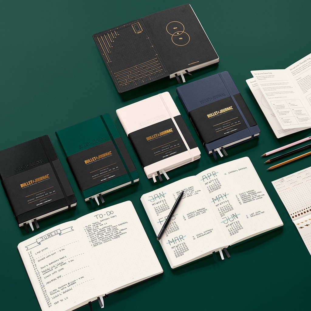 Leuchtturm -  Bullet Journal Edition 2, Medium (A5), Hardcover, 206 nummerierte Seiten