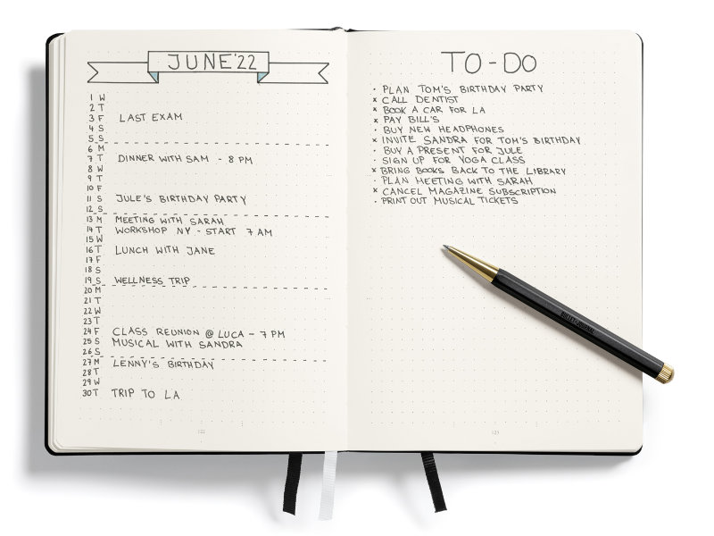 Leuchtturm -  Bullet Journal Edition 2, Medium (A5), Hardcover, 206 nummerierte Seiten