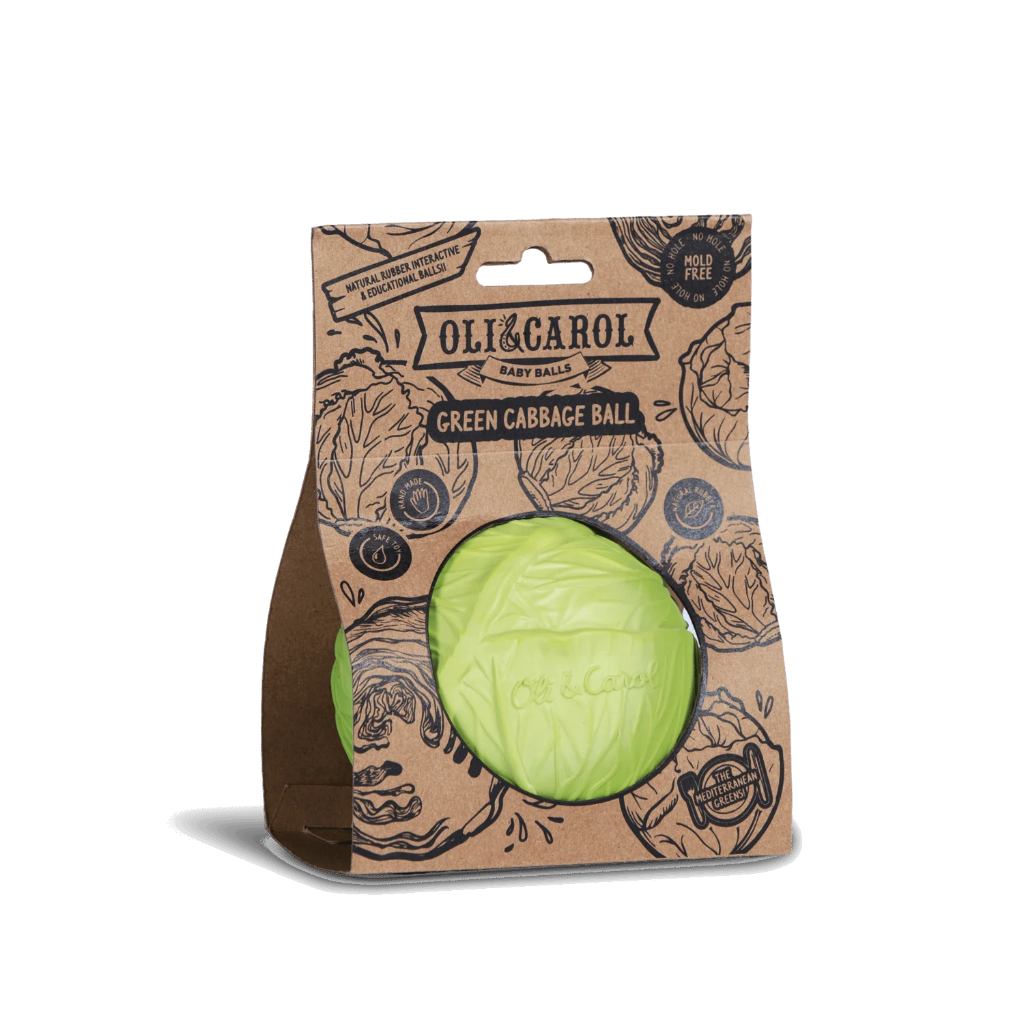 Oli & Carol - Cabbage Educational Ball Green Cabbage