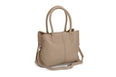 MAXI SONTJE | taupe | silber | genarbt
