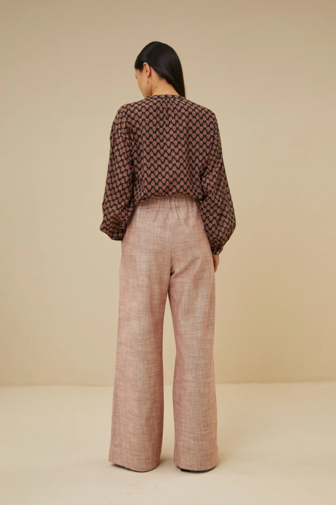 By Bar - Cecile Leaf Blouse - 373 Leaf Print