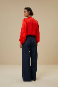 By Bar - Rikki Satin Blouse Poppy Red 305