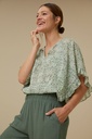 By Bar - Ruffle Udaipur Blouse - 864 Udaipur Print