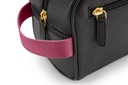 Waschtasche | schwarz | beere | gold | genarbt