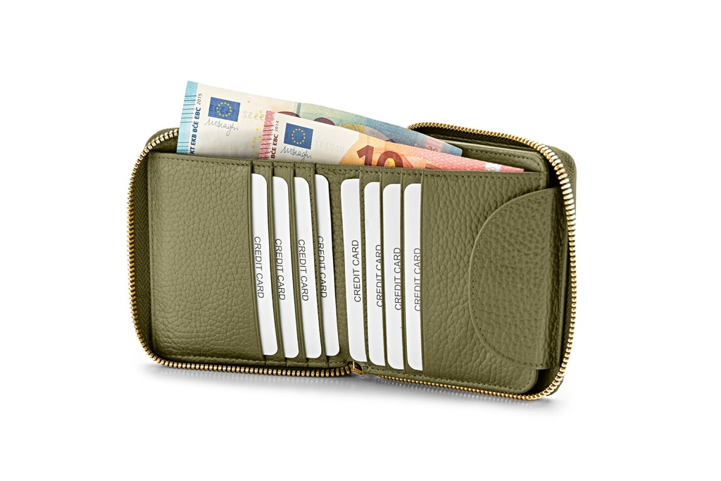 LILLE soft | oliv | gold | genarbt